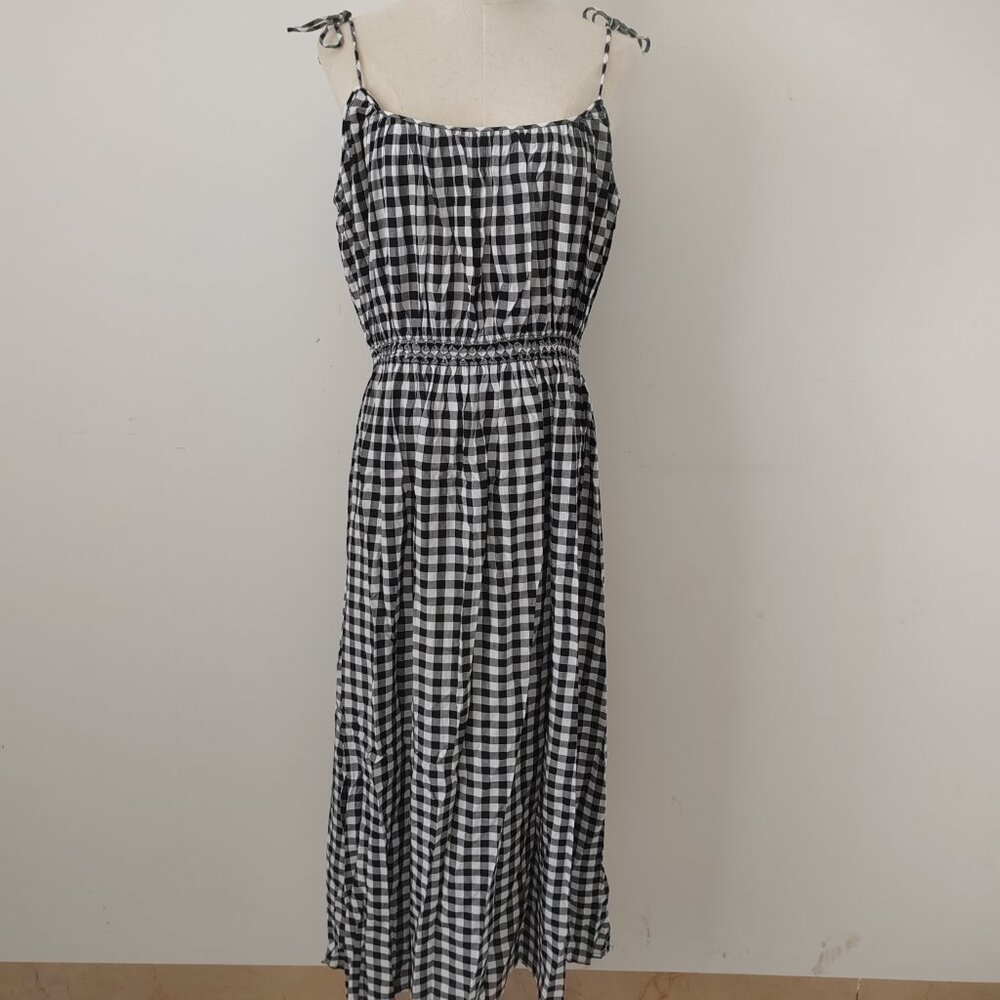 DOEN Leslie Dress in Marilyn Gingham - Picture 3 of 11